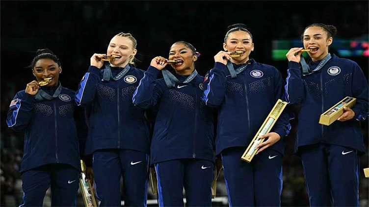 Brilliant Biles leads USA to Olympic women's team gold