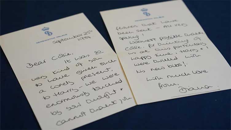 Diana's letters to former housekeeper sold at auction for over £54,000