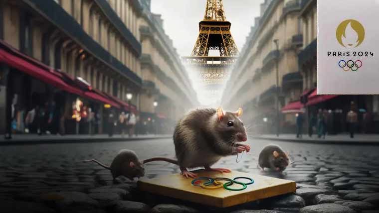 بلی کے سائزکے چوہوں کا پیرس اولمپکس کے شائقین کا محاصرہ، ٹرائیتھلون مقابلے منسوخ