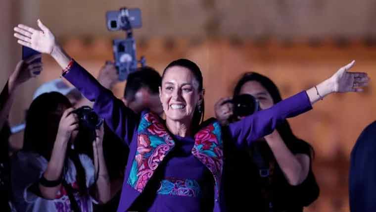 کلاڈیا شین بام بھاری اکثریت سے میکسیکو کی پہلی خاتون صدر منتخب