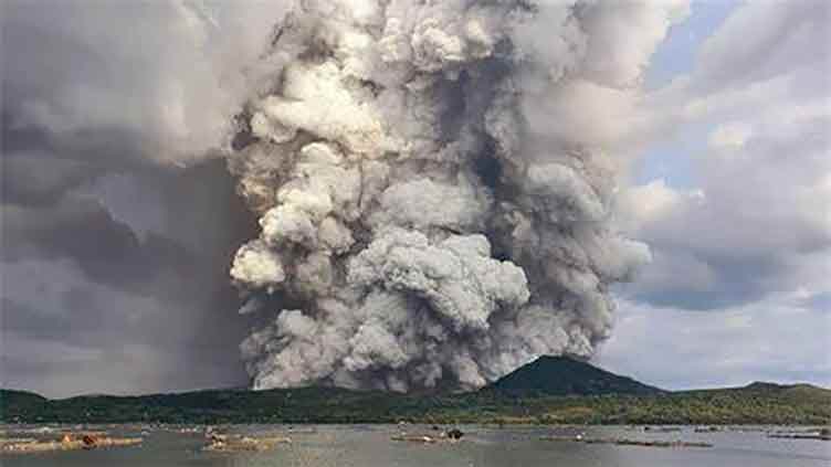 Philippine volcano erupts, spewing plumes 5 km high