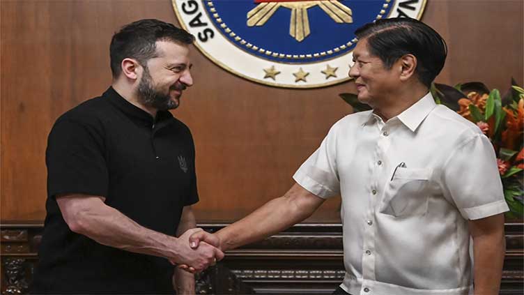 Zelenskyy in Manila to promote peace summit, which he says China and Russia are trying to undermine