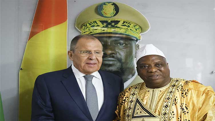 Russia's foreign minister again visits Africa, this time in Guinea, as some ties cool with the West