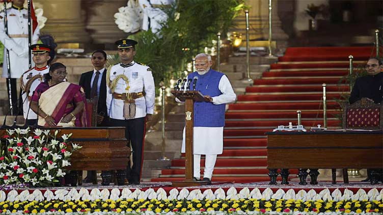 Dunya News India's Modi sworn in as prime minister for historic third term