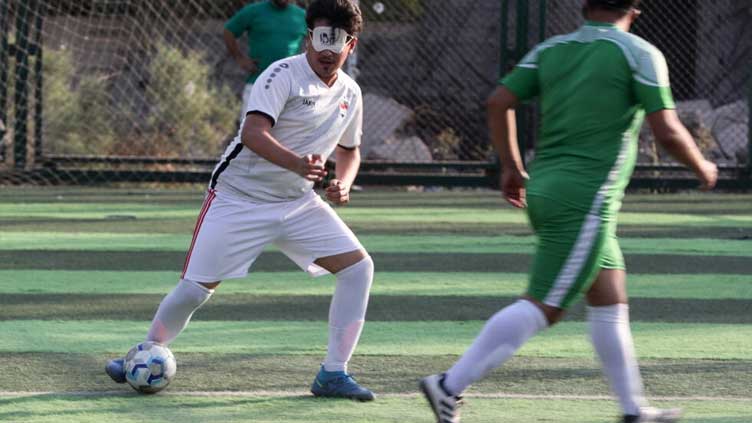 Blind footballer brings game to visually impaired Iraqis