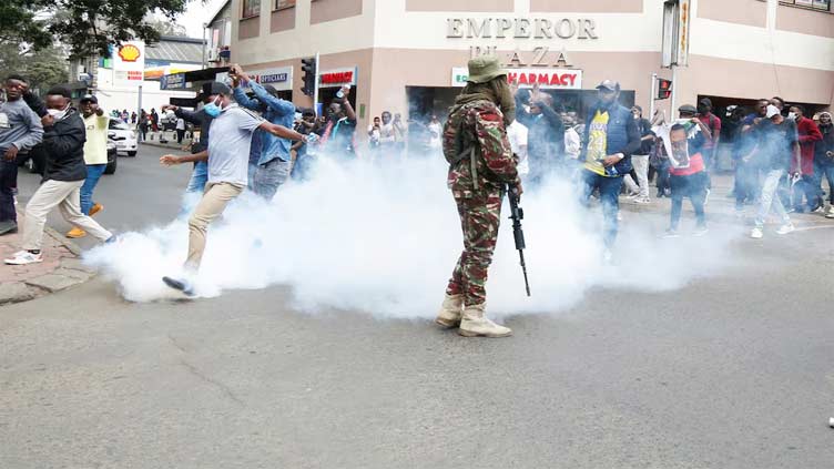 Police fire tear gas, water cannon at anti-tax protesters in Kenya capital