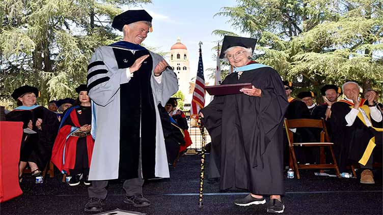 Woman, 105, returns to Stanford to get master's degree after 83 years