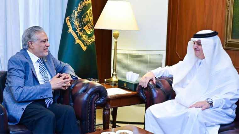 وزیر خارجہ اسحاق ڈار کی سعودی سفیر سے ملاقات، دو طرفہ تعاون پر تبادلہ خیال