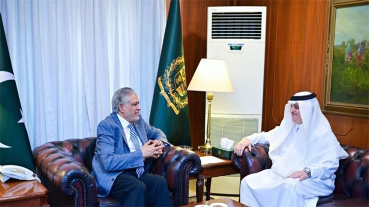Deputy PM Dar meets Saudi Ambassador Nawaf