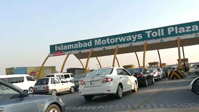 اسلام آباد سے پشاور موٹر وے ایم ون پر گاڑیوں کے ٹال ٹیکس میں اضافہ