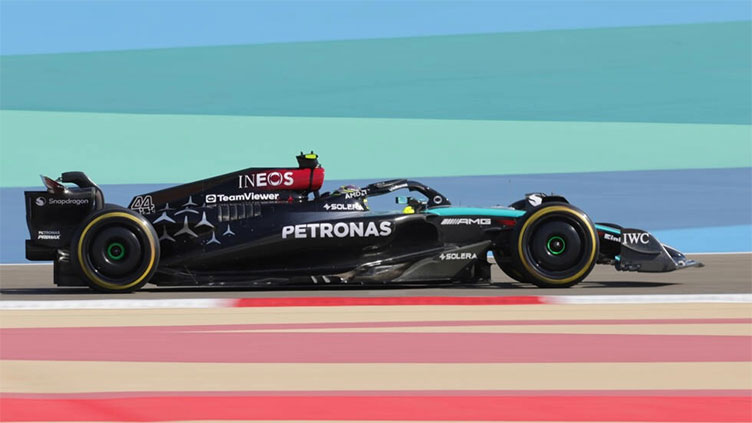 Hamilton heads Russell as Mercedes dominate Bahrain second practice