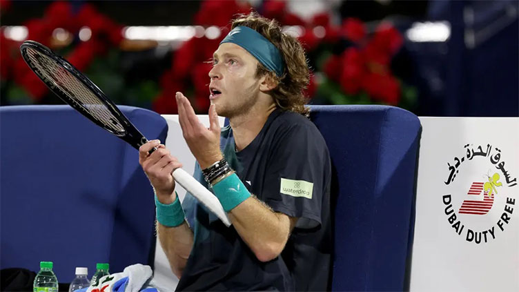Rublev defaulted from Dubai after angry tirade
