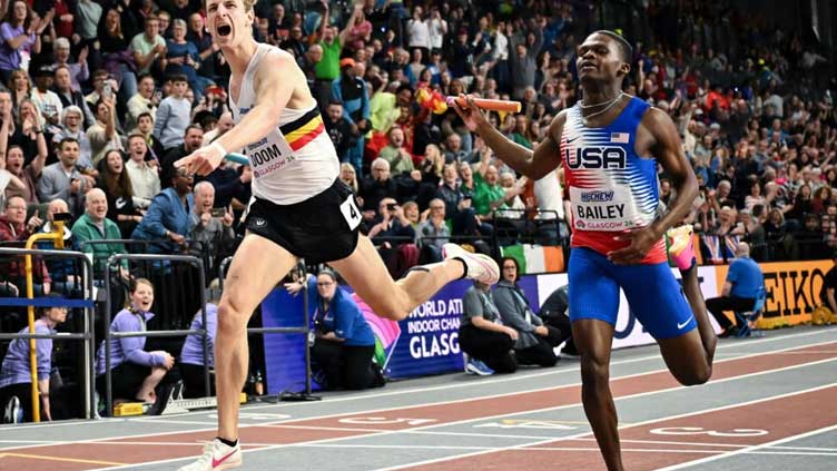 Doom scuppers Lyles as Belgium beat US to world indoor 4x400m relay gold