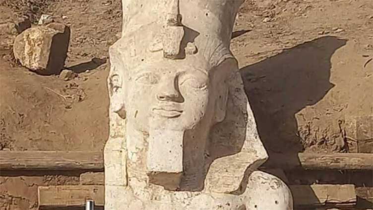 Archaeologists in Egypt unearth section of large Ramses II statue