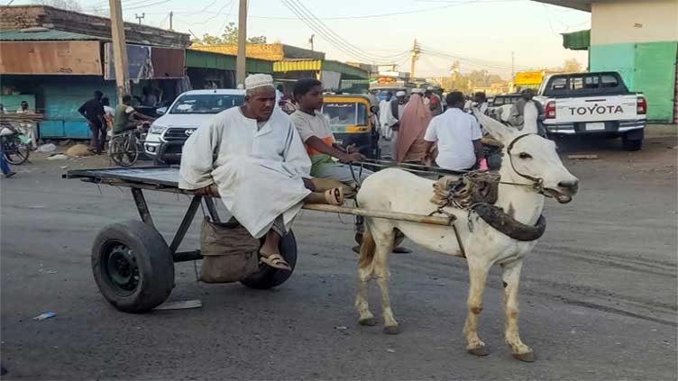 War-weary Sudanese without fuel turn to donkey carts