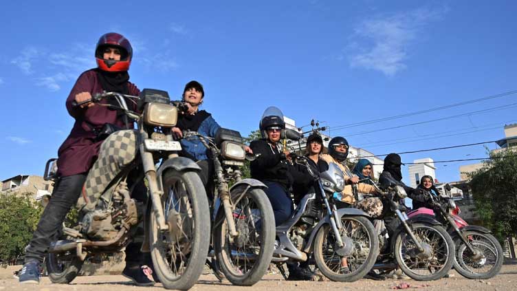 Women 'Rowdy Riders' take on traffic and tradition in Karachi