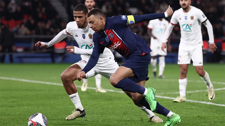 Mbappe on target as PSG beat Nice to reach French Cup semi-finals