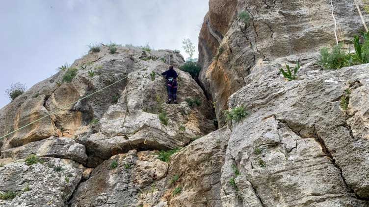 Palestinian climbers defy wartime obstacles to scale West Bank cliffs