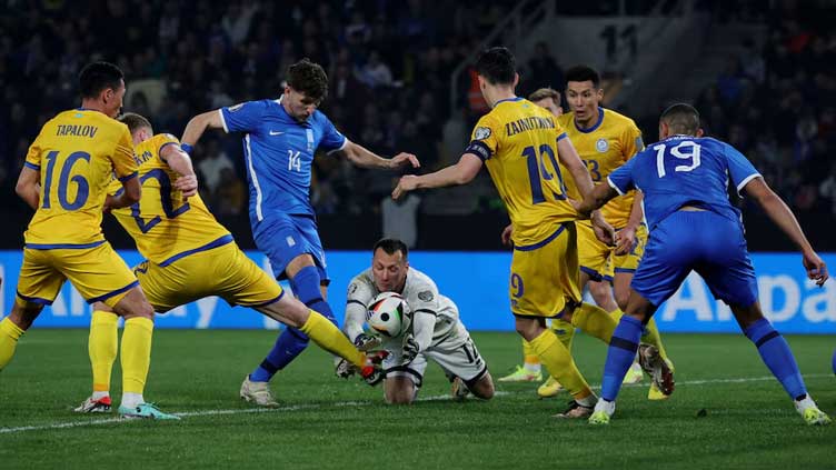 Greece thump Kazakhstan 5-0 to reach Euro playoff final