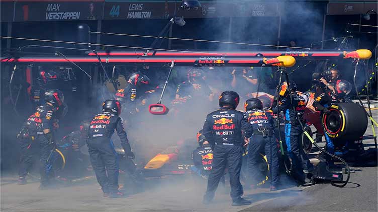 Red Bull reliability run ends with Verstappen's car in flames