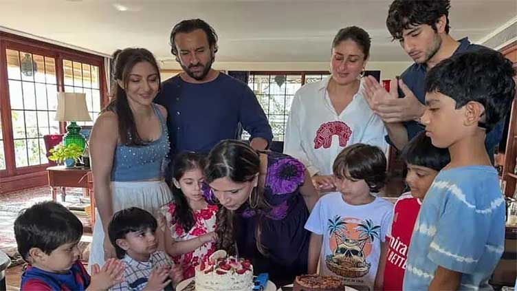Saif Ali Khan, Kareena celebrate Saba Pataudi's birthday