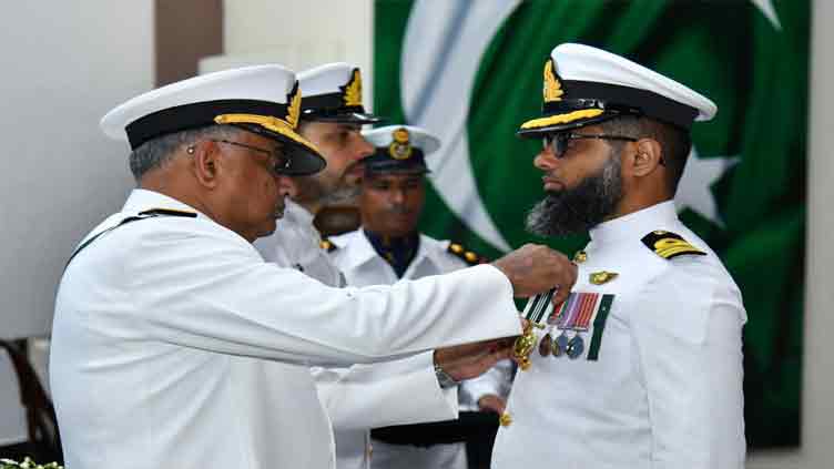 Military awards conferred on Navy officers