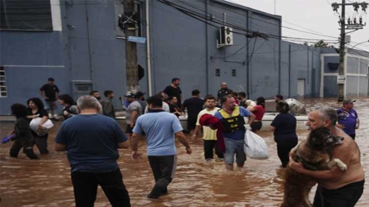 Floods in southern Brazil kill at least 75 people over 7 days, with 103 people missing