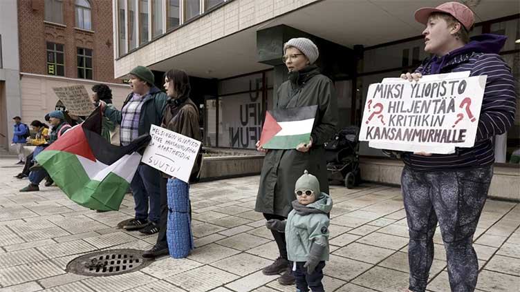 Police break up pro-Palestinian camp at Amsterdam university as campus protests spread to Europe