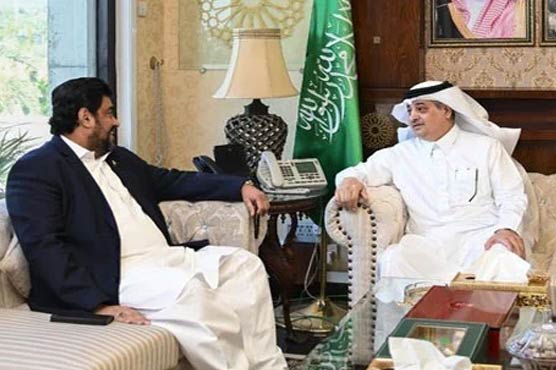 گورنر سندھ کی سعودی سفیر سے ملاقات، باہمی تعلقات کے فروغ پر تبادلہ خیال