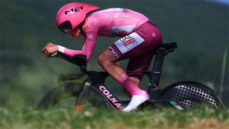 Pogacar turns screw on Giro with stage 7 time trial win