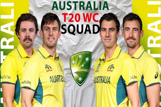 آسٹریلیا کے ٹی 20 ورلڈ کپ کیلئے 15 رکنی حتمی سکواڈ کا اعلان