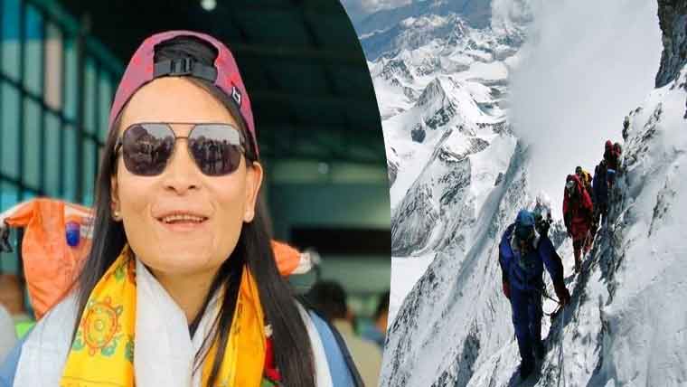 نیپال کی خاتون کوہ پیما نے کم وقت میں چوٹی ماؤنٹ ایورسٹ سر کرلی