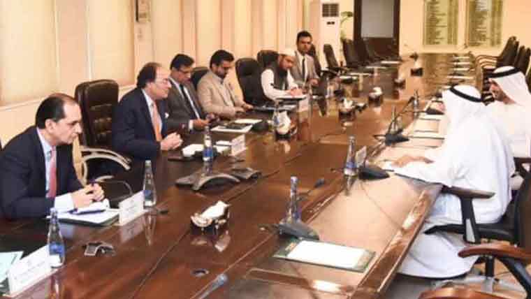 وفاقی وزیر خزانہ سے احتصالات پاکستان کے چیئرمین کی ملاقات، دو طرفہ امور پر تبادلہ خیال