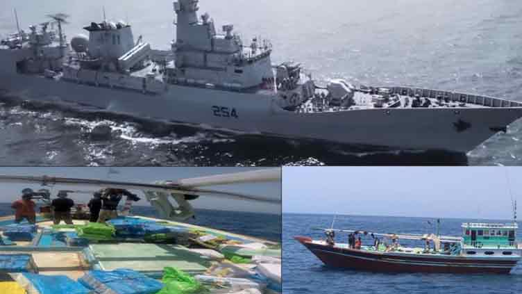 Pakistan Navy seizes huge quantity of drugs in Arabian Sea