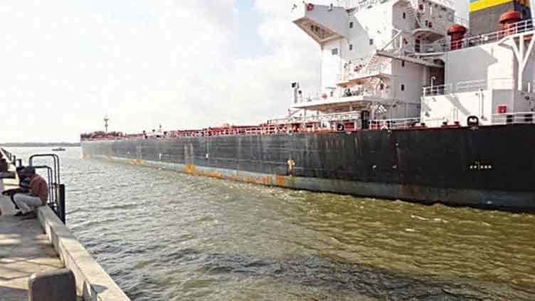 MSC Anna - World's largest container vessel docked at Karachi port