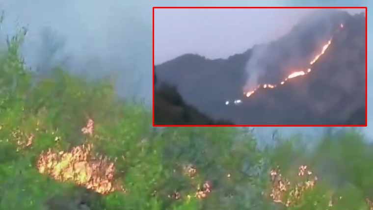 خانپور ہزارہ کے بالائی پہاڑی علاقوں میں دوبارہ آتشزدگی