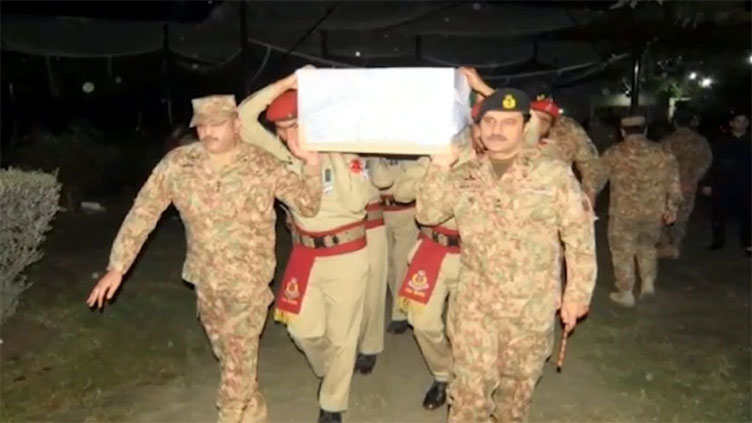 Martyred Army officer, two soldiers martyred in Bannu laid to rest