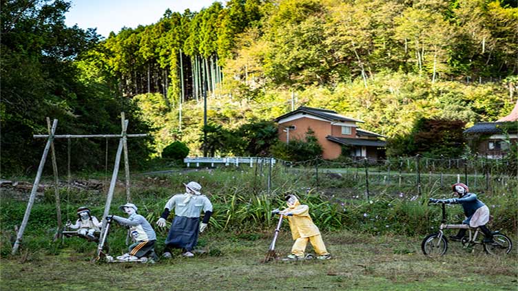 Village with ageing population erects puppets to ease loneliness