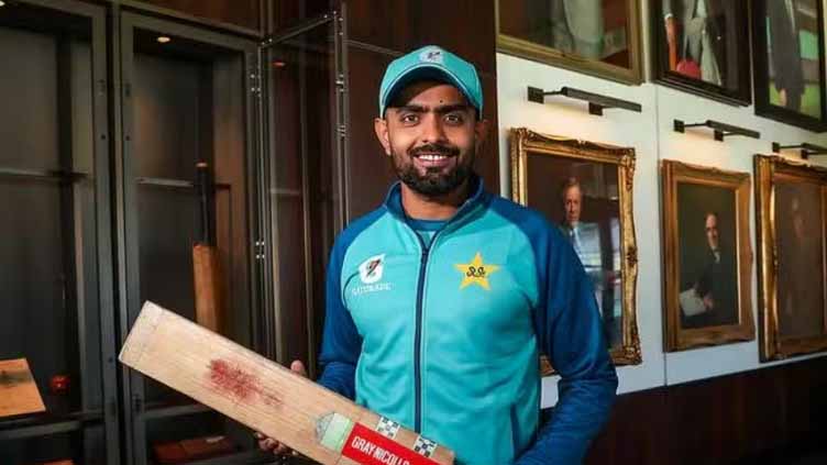 Babar Azam's bat makes it to MCG Long Room 	