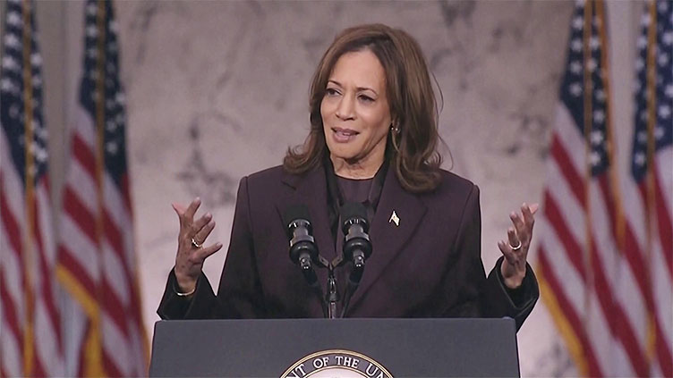 Kamala Harris urges unity in concession speech