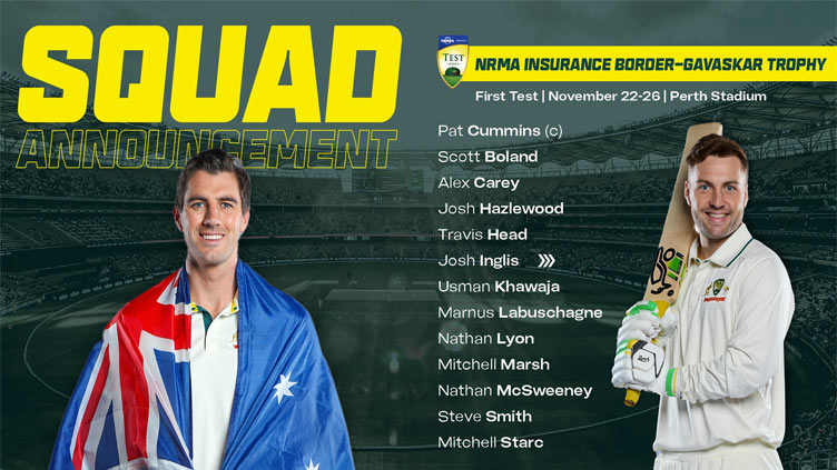 Uncapped McSweeney to open batting for Australia against India at Perth