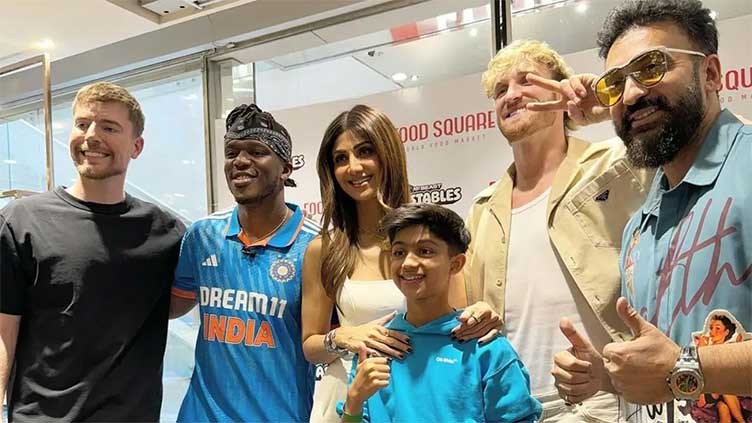 YouTubers MrBeast, Logan Paul visit India