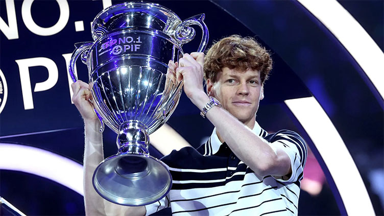 Sinner collects year-end ATP trophy