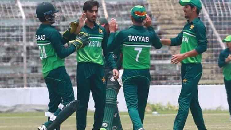 Shahzaib's unbeaten century leads Pakistan to 10-wicket win