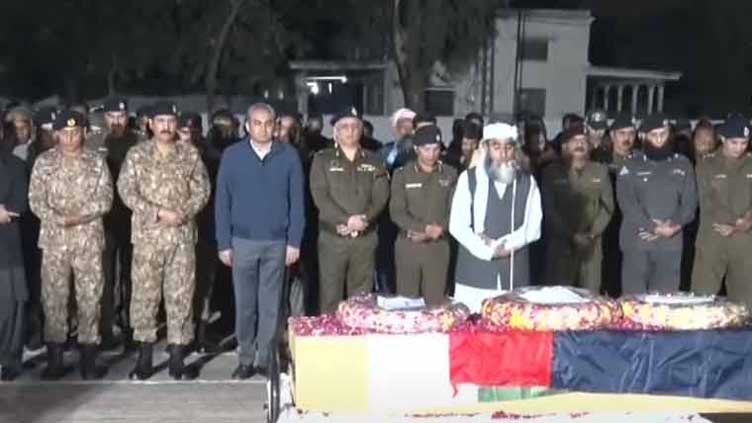 Funeral prayer for martyred constable Mubashar Bilal offered