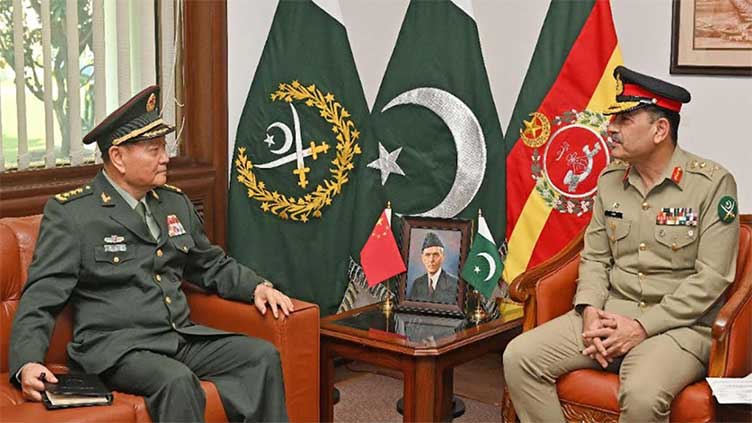 Gen Asim discusses regional security with Chinese general