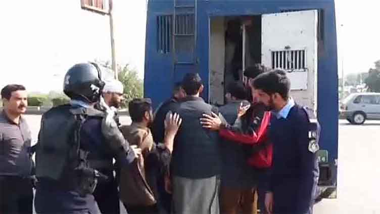 35 protesters sent on one-day physical remand