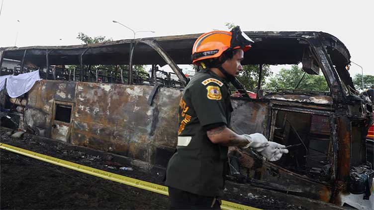 School bus catches fire in Thailand, 25 feared dead