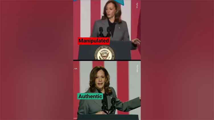 Video of Kamala Harris from 2016 slowed down to make her look intoxicating