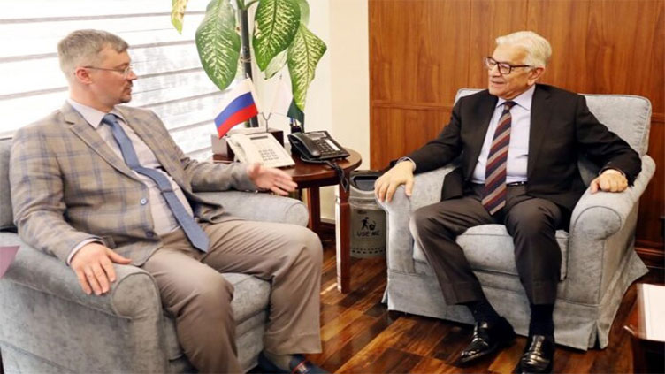 Russian envoy, Khawaja Asif discuss cooperation in diverse fields